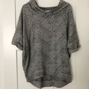Hollister Hoodie, Aztec Gray Print, XS/SM